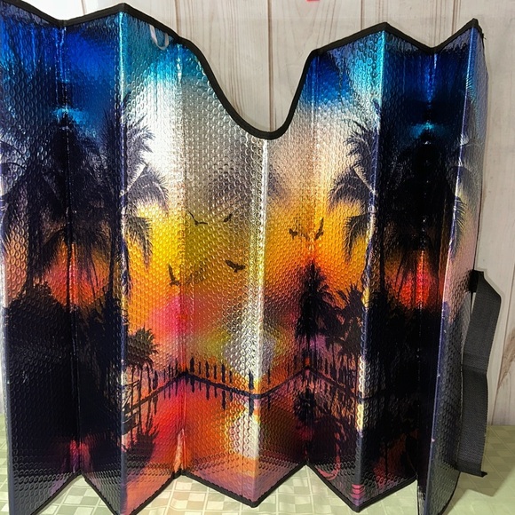 Sunset Beach Car Sunshade - Picture 2 of 2